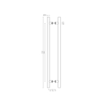 Ручка-скоба PULL.PH25/825.22 INOX 304 (PH-22-25/825-INOX)