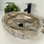 Раковина из оникса Erozy Grey EO-64551 52*42*16 0156