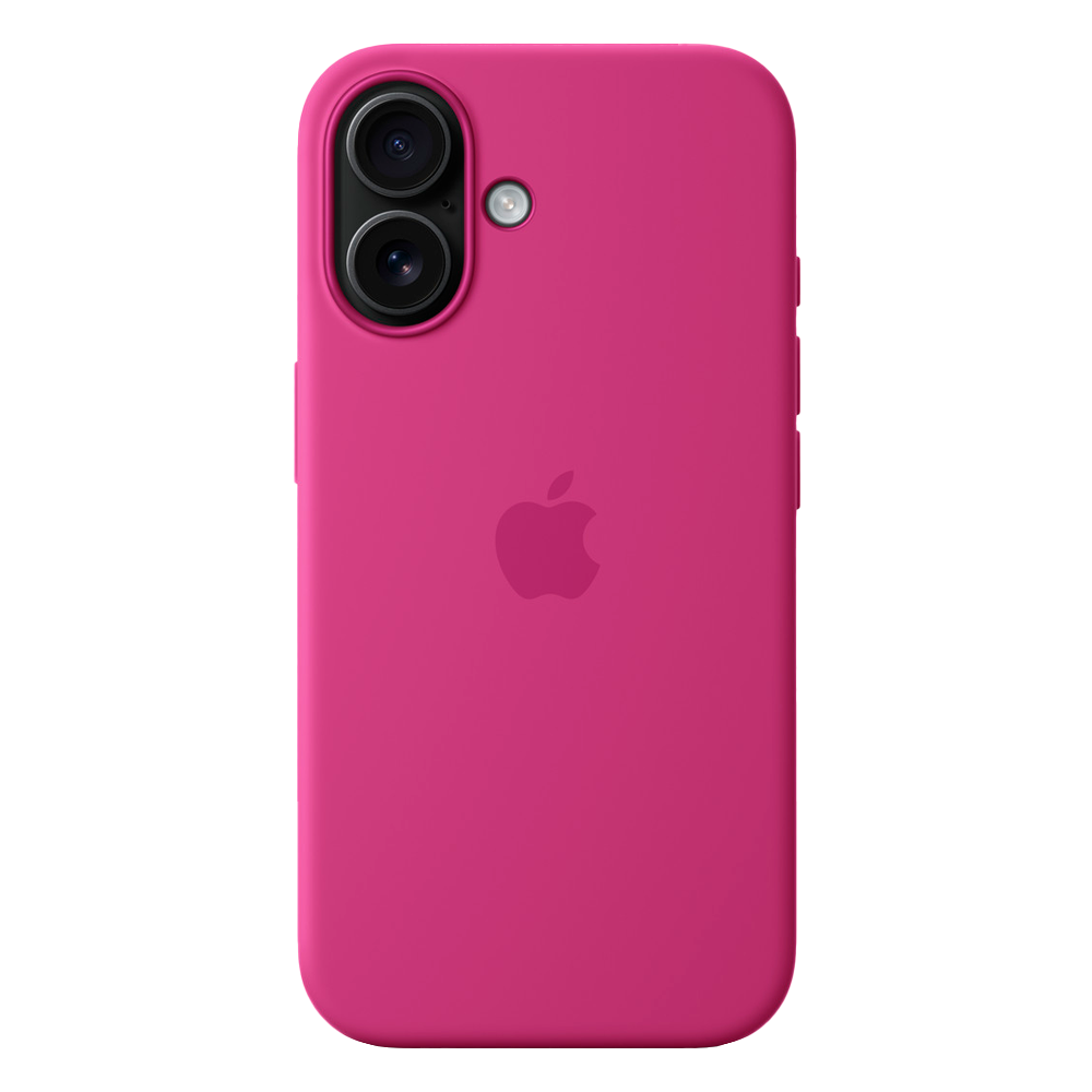 Силиконовый чехол с поддержкой MagSafe Apple Silicone Case для iPhone 16, Fuchsia (Фуксия)