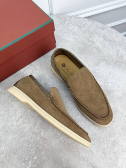 Лоферы Loro Piana Summer Walk со вставками кожи крокодила