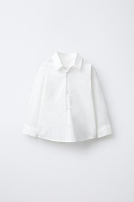 ZARA РУБАШКА, БЕЛЫЙ