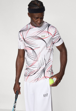 EA7 Emporio Armani TENNIS PRO - Спортивная футболка - Белый