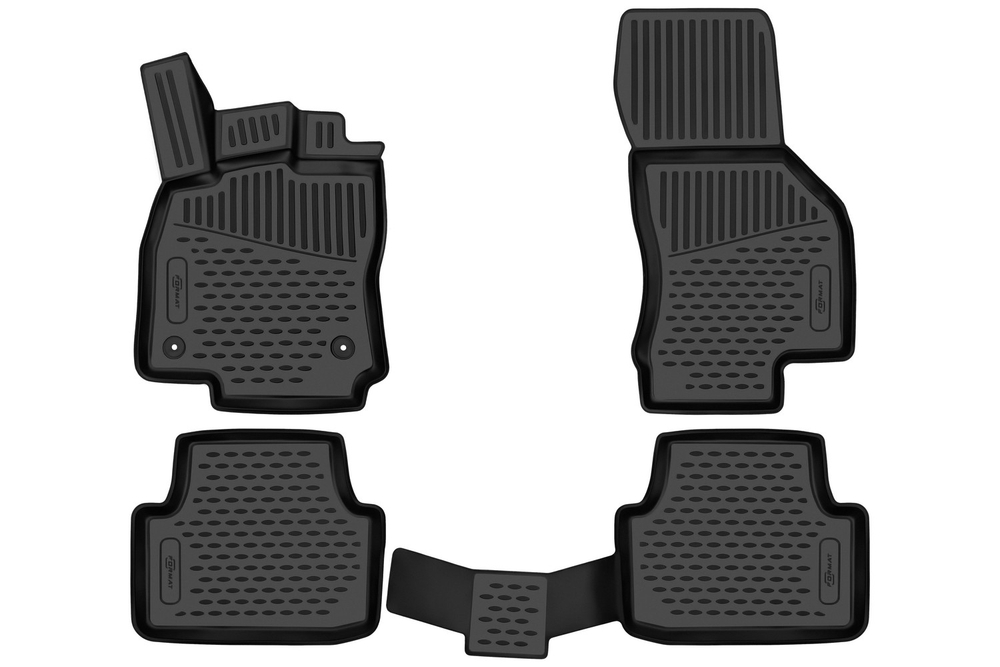 Коврики в салон для VOLKSWAGEN Jetta 2019- , седан, 4шт. (Повышенная устойчивость, повышенная износостойкость) FORMAT.3D02439210K