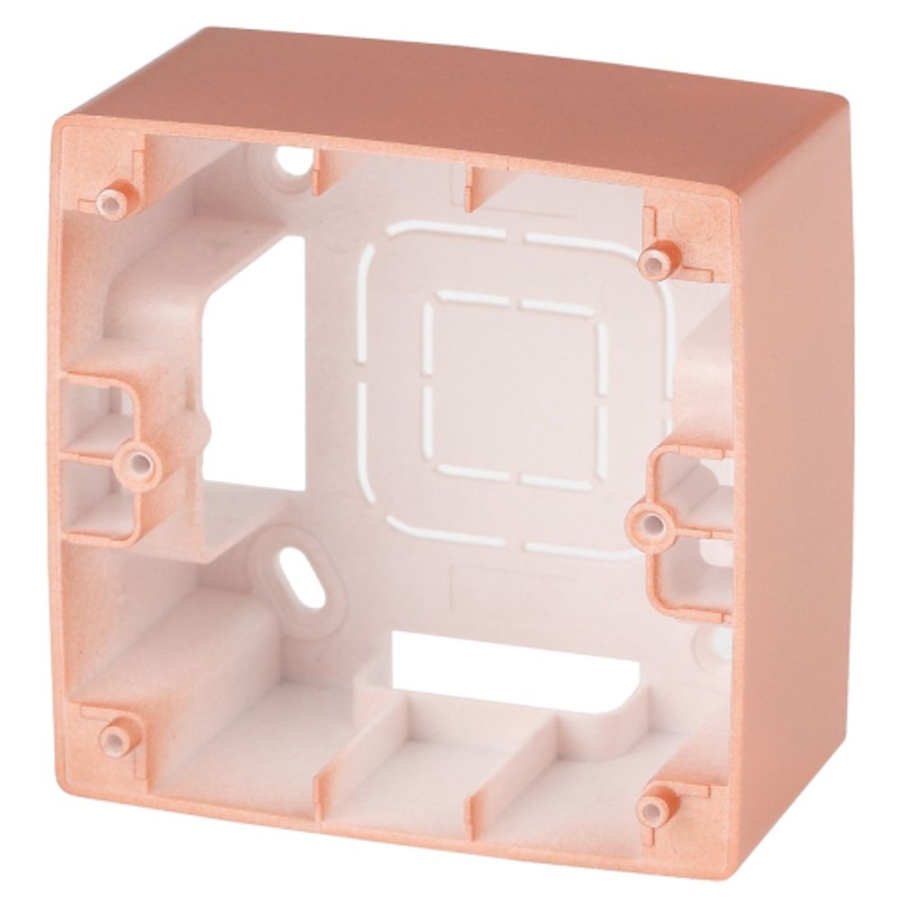 12-6101-14 ЭРА Коробка наклад. монтажа 1 пост, Эра12, медь | Эра 12 Медь