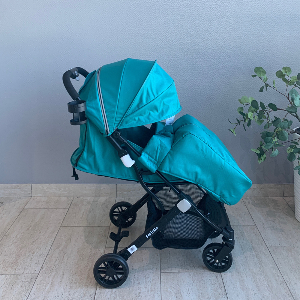 Kоляска детская прогулочная Farfello Comfy Go Comfort (Aquamarine/Аквамарин CG-007)