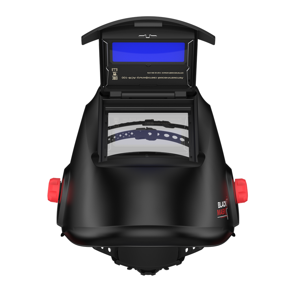 Маска сварщика хамелеон BLACK MASK АСФ 100 51ST100FS (с откидным стеклом)