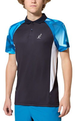 Мужское теннисное поло Australian Ace Abstract Polo Shirt - blu navy