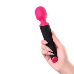 Черно-розовый вибростимулятор 19,5см ToyFa L'roina Aster 561023