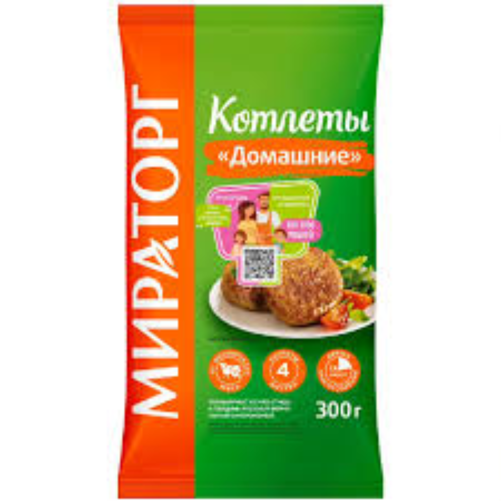 Котлеты домашние Мираторг 300 гр