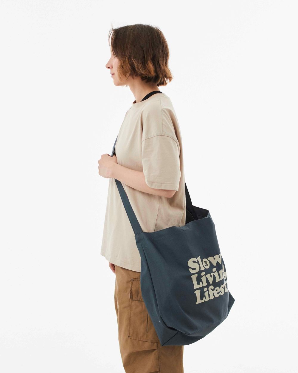Шоппер NTTR BShopperbag Slow Living Lifеstyle серый