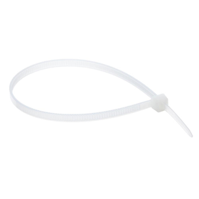 Хомут нейлоновый 3.6*300 белый, 100 шт/уп