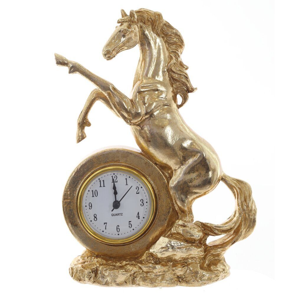 GAEM Фигурка декоративная "Лошадь" с часами (AAAx1 н/п), L16 W7,5 H23 см