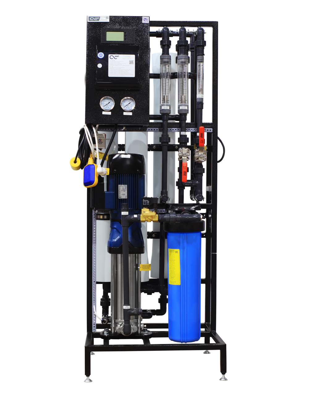 AWT RO-1250L (5/4040) - установка обратного осмоса с насосом (до 1.25 м3/ч)