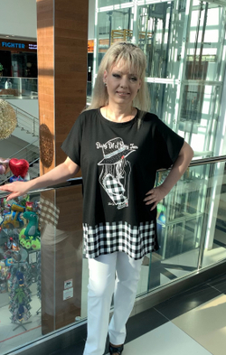 Футболка из хлопка с оригинальным изображением