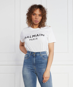 Футболка PRINTED Balmain - белый(BF1EF005 BB02)