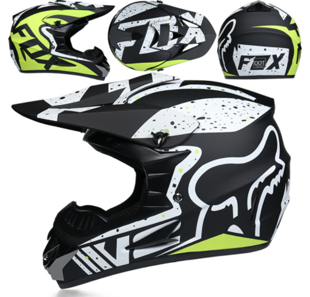 шлем кроссовый ORZ 202-25 чёрный L