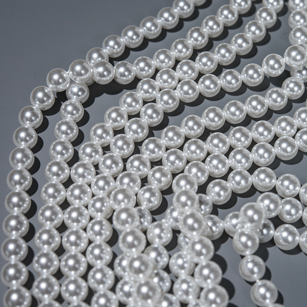 Хрустальный жемчуг, оттенок "Белый", шар 10мм