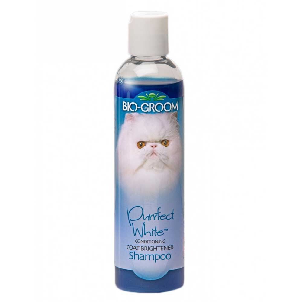 Bio-Groom Purrfect White Shampoo 237 мл -  шампунь для кошек со светлой шерстью (повышает яркость окраса)