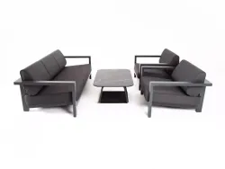 "Гранада" лаунж-зона из алюминия со столиком из HPL