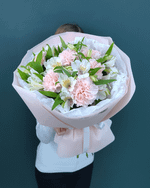 Нежный букет альстромерии и диантуса(00435)