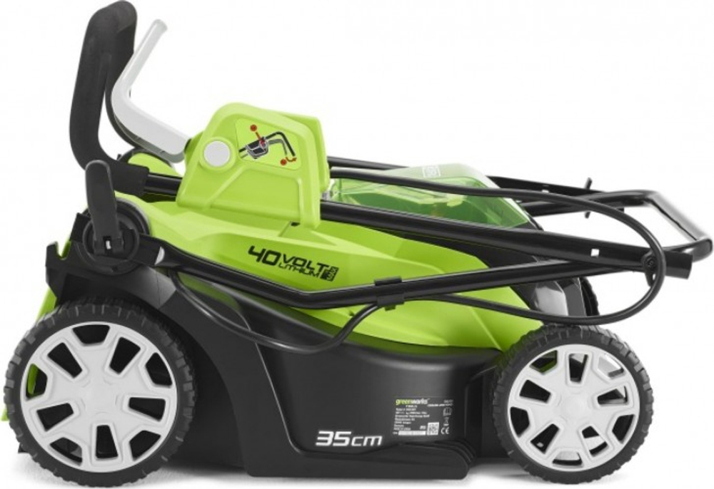 Газонокосилка аккумуляторная GREENWORKS G40LM35K4 40V 2501907UB