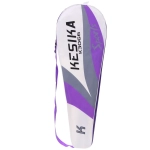 Бадминтон в наборе K-3066, 3 предмета: 2 металлические ракетки 65 см, чехол (цвет: фиолетовый)