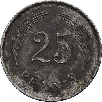 25 пенни 1943-1945 Финляндия