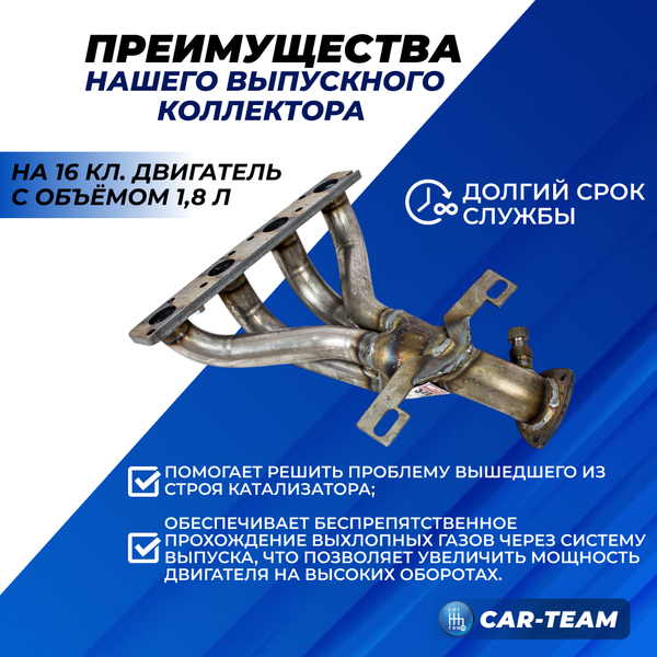Вставка "Stinger" 4-1 вместо штатного катализатора на Лада Веста SW Кросс 1,8 16кл под 2 д.к.