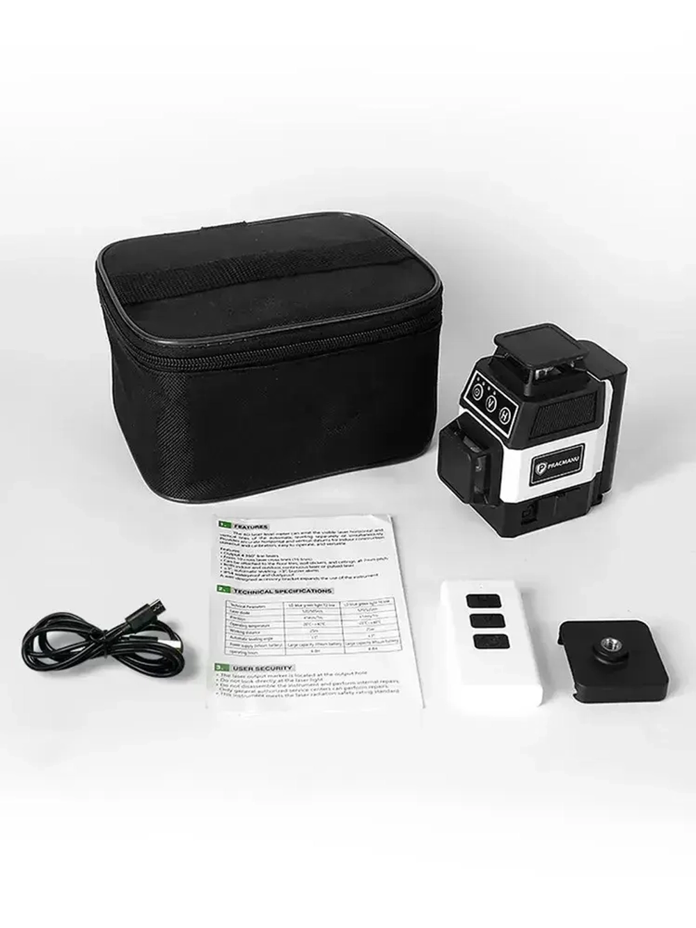 PRACMANU Лазерный уровень/нивелир Зеленыйлуч