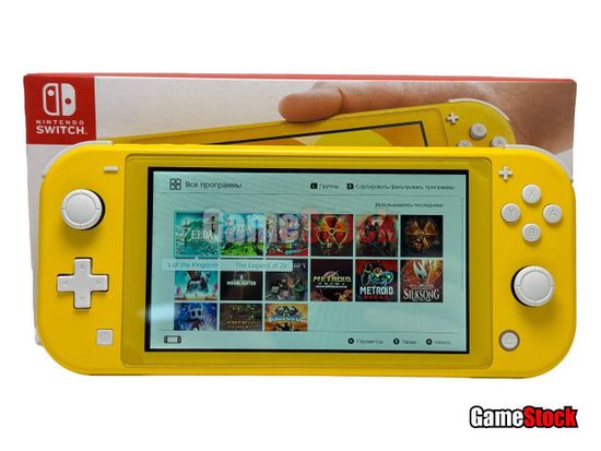 Nintendo Switch Lite 128+32GB Желтый Б/У, прошитая