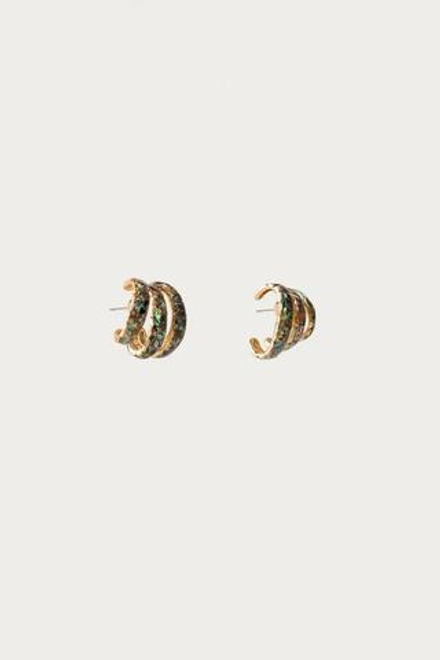 ZARA X MARISA BERENSON СЕРЬГИ С ТРОЙНЫМИ КОЛЬЦАМИ , ЗОЛОТИСТЫЙ
