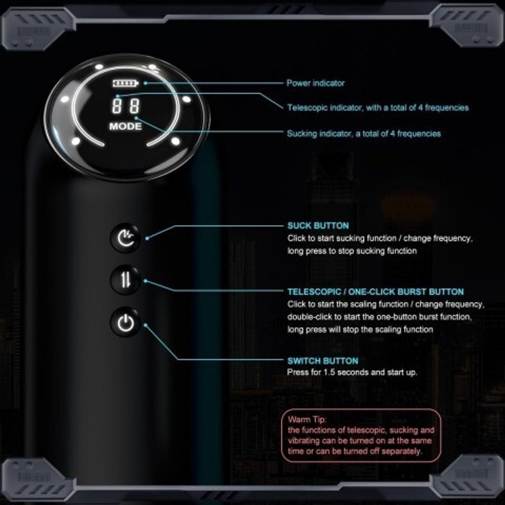 Автоматический мастурбатор Fire three generation