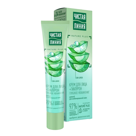 Крем для лица Чистая линия Увлажняющий 40 мл