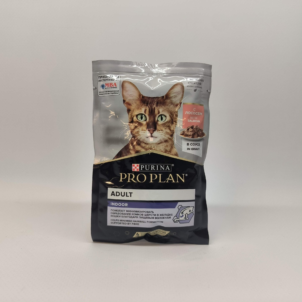 Лосось в соусе для взрослых кошек, 85гр Pro Plan Nutri Savour