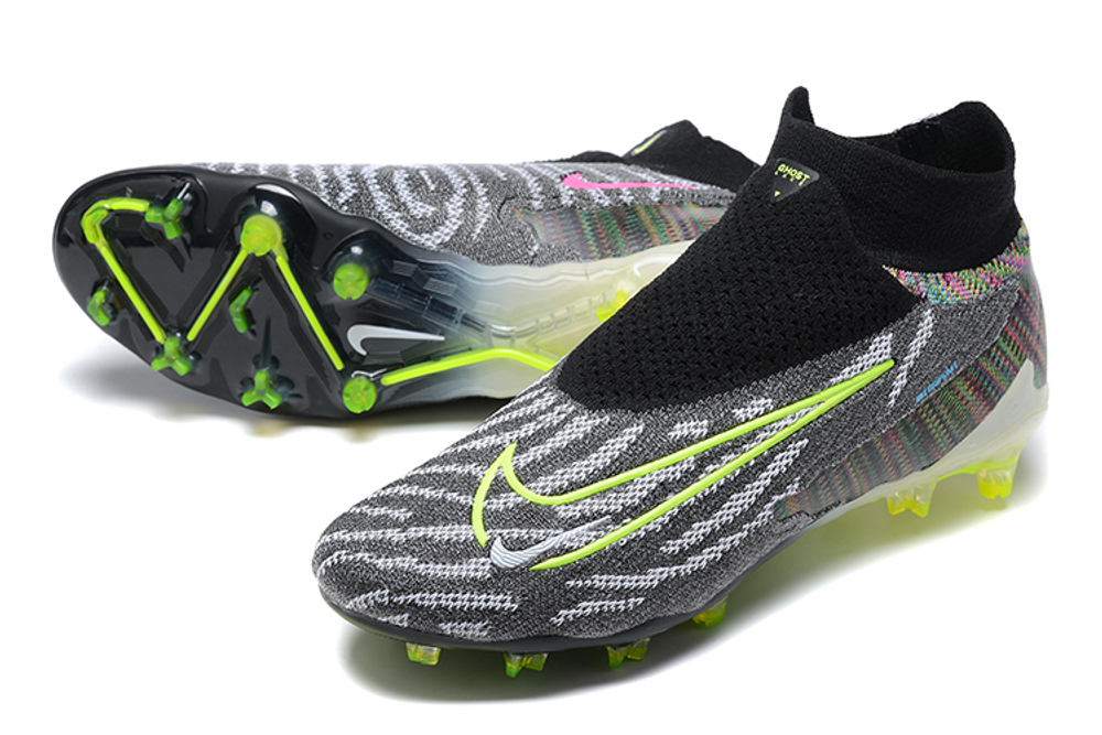 Бутсы Nike Phantom GX Elite FG (Черный+серый)