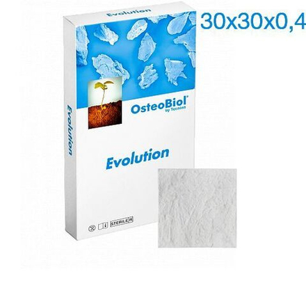 OsteoBiol Evolution-30х30х0,4мм. Мембрана тонкая (резорбция 3 мес.) EVO3LLE