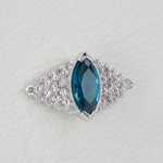 Avant tops with colored gem