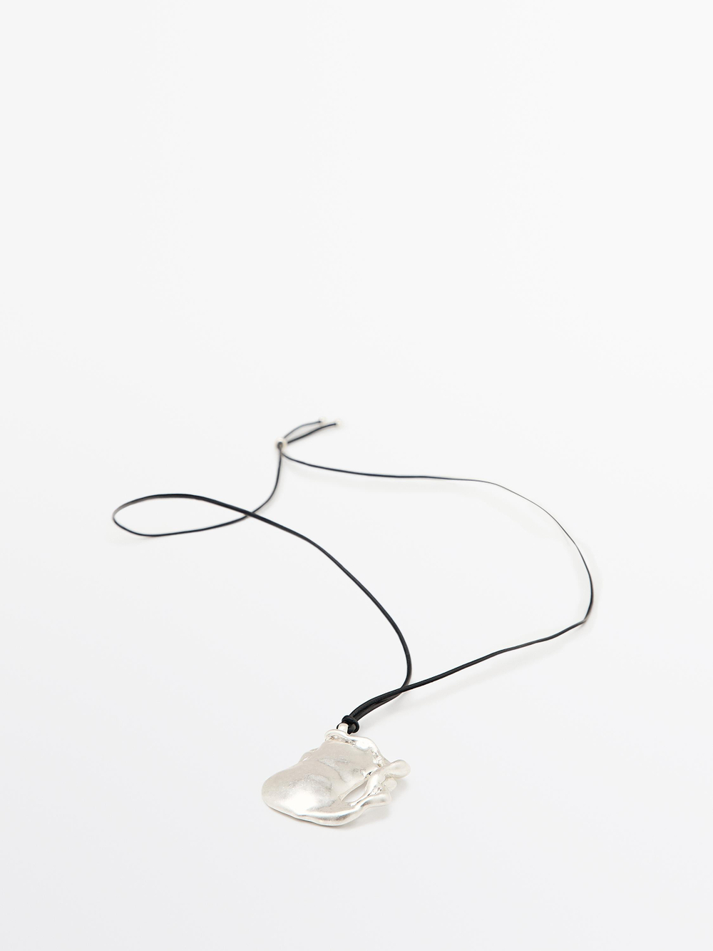 Massimo Dutti Подвеска в абстрактном стиле, серебряный