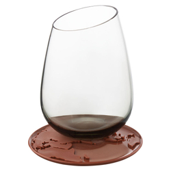 Набор подставок 2шт Qualy World Coaster коричневые