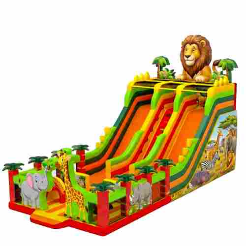 Коммерческий надувной батут «Король саванны» 18×10×11 м