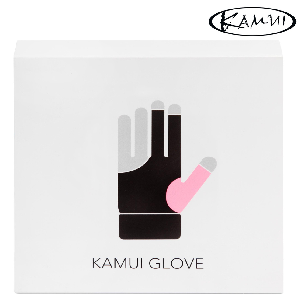 Перчатка для бильярда "Kamui QuickDry" розовая/черная правая XL