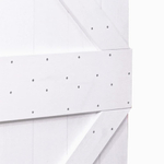 Дверь межкомнатная, 80х210, Дези, из массива дерева, амбарная дверь, для дома и бани, белая, Dipriz