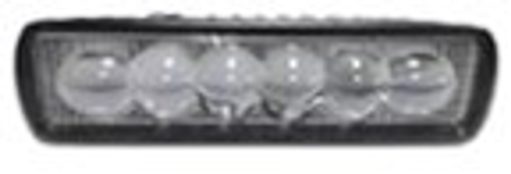 Прожектор LED-СТГ -прямоуг 18W (155*45*40) 6Lens (6по9,6w) 1260lm 6000K 9-36v шт G0035\GZ011