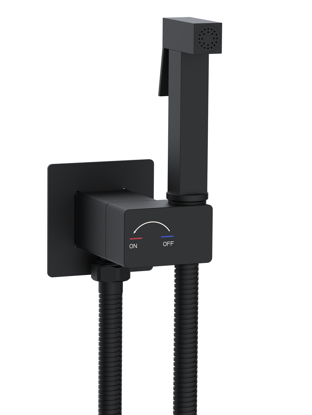 Гигиенический душ WeltWasser  HIGI Q01 BL 10000013666 латунь  Черный матовый