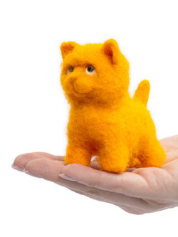 Валяние из шерсти Котик