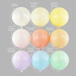 Шар (24''/61 см), Нежно-голубой, макарунс, 3 шт.