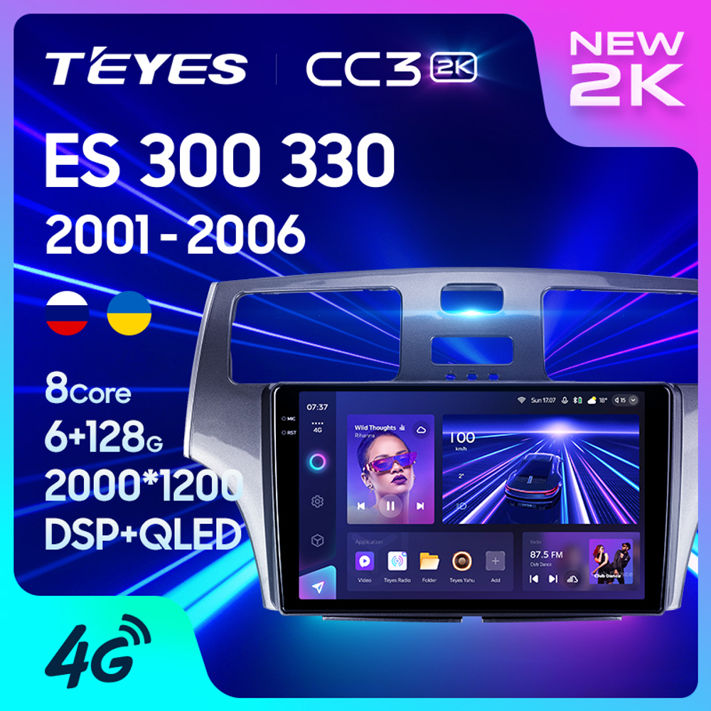 Teyes CC3 2K 9"для Lexus ES 300 330 2001-2006