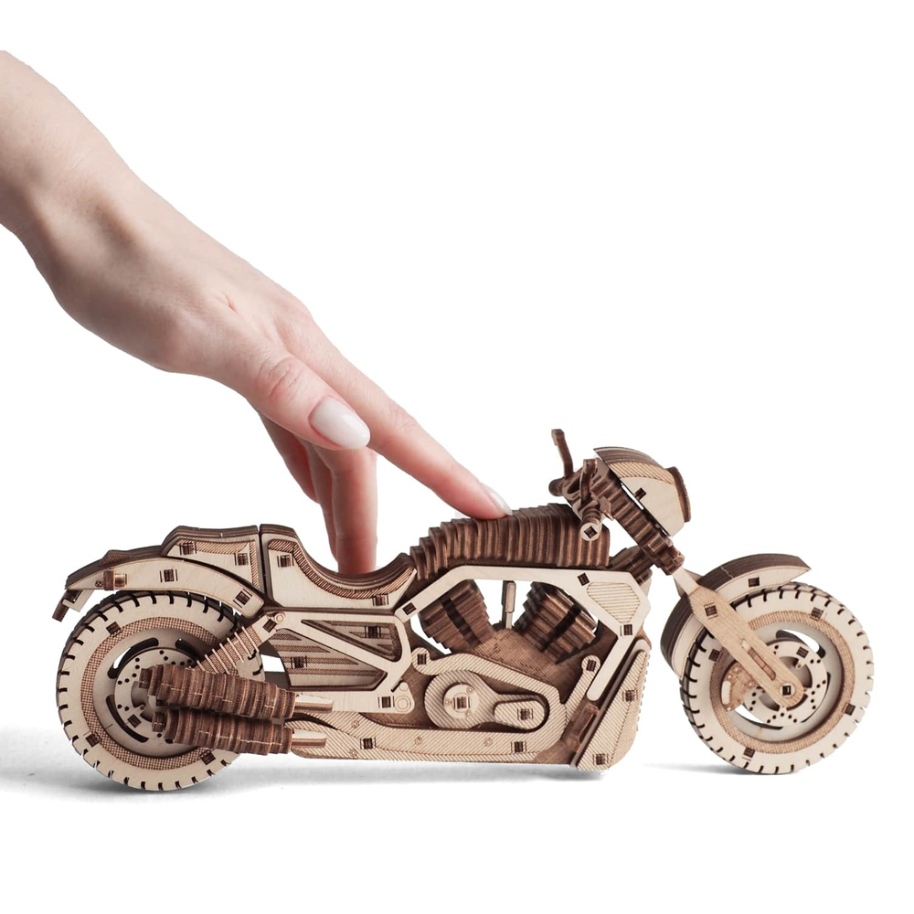 Деревянный конструктор Мотоцикл Гроза дорог (DROVO)
