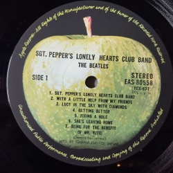 Винтажная виниловая пластинка LP The Beatles Sgt. Pepper's Lonely Hearts Club Band (Japan 1976) (No Obi) Lucy In The Sky With Diamonds
