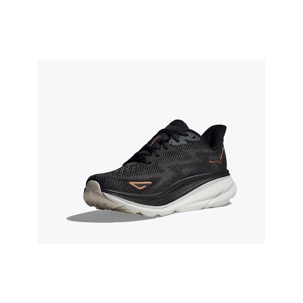 Кроссовки женские HOKA W CLIFTON 9 WIDE Black / Rose Gold